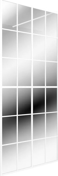 Изображение товара Душевая стенка Teymi Helmi 90x200 / T00302 (прозрачное стекло/белый матовый)