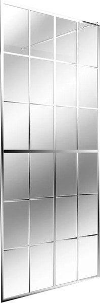 Изображение товара Душевая стенка Teymi Helmi 90x200 / T00303 (прозрачное стекло/хром глянцевый)