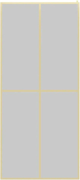 Изображение товара Душевая стенка Teymi Helmi 90x200 / T00304 (прозрачное стекло/золото глянцевый)