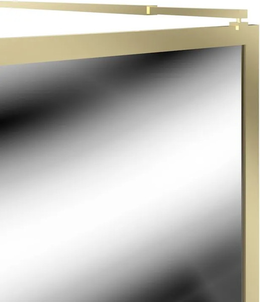 Изображение товара Душевая стенка Teymi Helmi 90x200 / T00304 (прозрачное стекло/золото глянцевый)