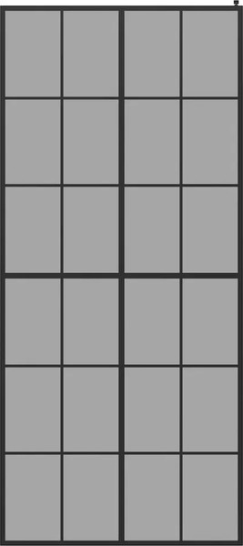 Изображение товара Душевая стенка Teymi Helmi 90x200 / T00311 (тонированное стекло/черный матовый)