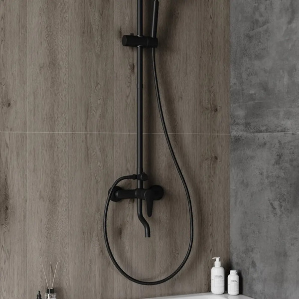 Изображение товара Удлинитель для душевых систем Teymi T10232 (черный матовый)