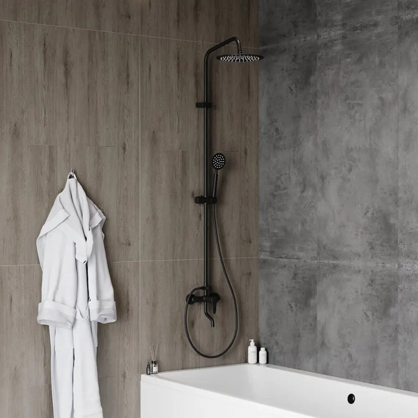 Изображение товара Удлинитель для душевых систем Teymi T10232 (черный матовый)