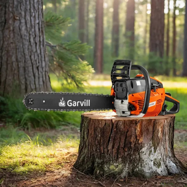 Изображение товара Бетономешалка Garvill БСЭ-120 + Бензопила цепная CS58K