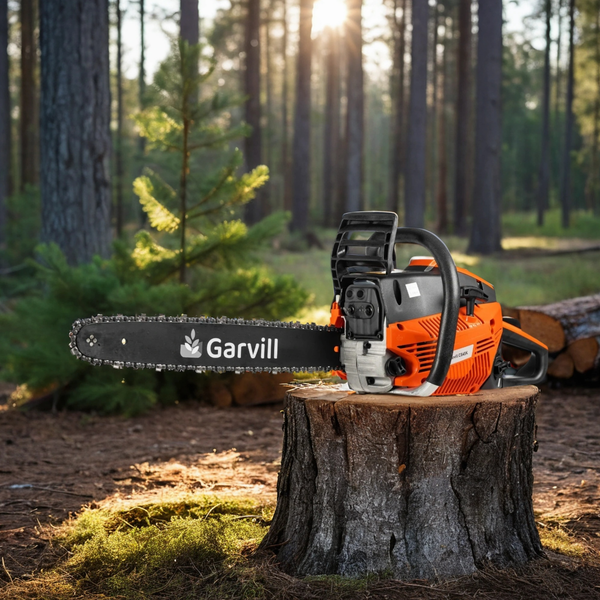 Изображение товара Бетономешалка Garvill БСЭ-120 + Бензопила цепная CS45K