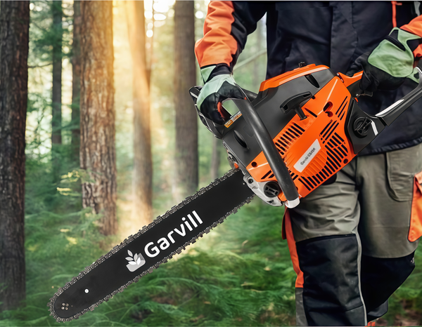 Изображение товара Бетономешалка Garvill БСЭ-120 + Бензопила цепная CS45K