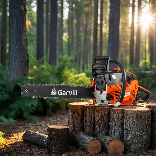 Изображение товара Бетономешалка Garvill БСЭ-120 + Бензопила цепная CS45K