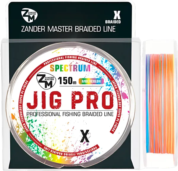 Изображение товара Леска плетеная ZanderMaster JIG PRO 4X Multicolor 0.3мм 22.14кг (150м)