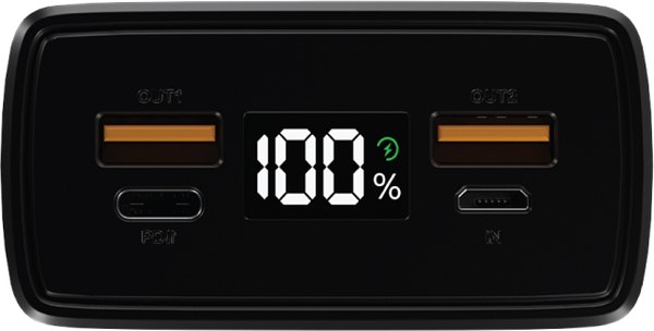 Изображение товара Портативное зарядное устройство Olmio QL-30 30000mAh (серый)