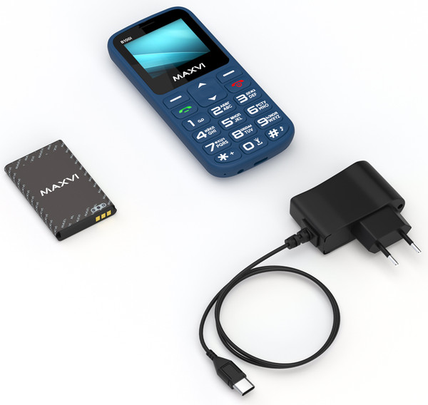 Изображение товара Мобильный телефон Maxvi B100i (синий)