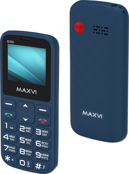 Изображение товара Мобильный телефон Maxvi B100i (синий)