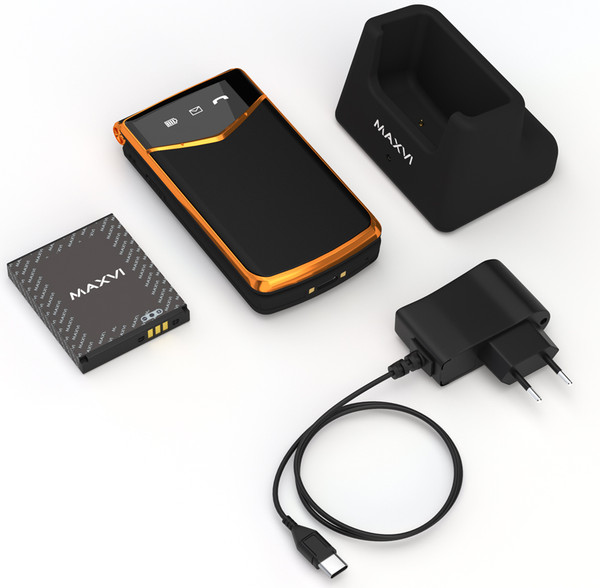 Изображение товара Мобильный телефон Maxvi E 11ds (черный/золотой)