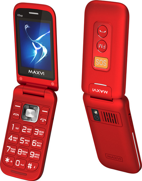 Изображение товара Мобильный телефон Maxvi E 5 up (красный)