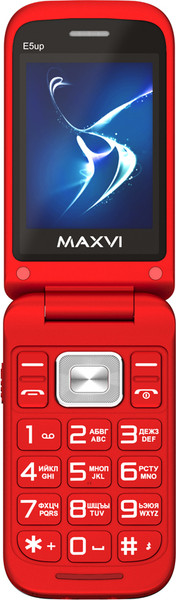 Изображение товара Мобильный телефон Maxvi E 5 up (красный)