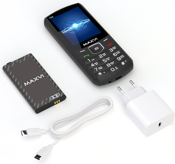 Изображение товара Мобильный телефон Maxvi P33 (черный)