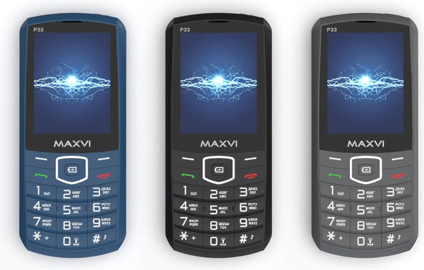 Изображение товара Мобильный телефон Maxvi P33 (темно-серый)