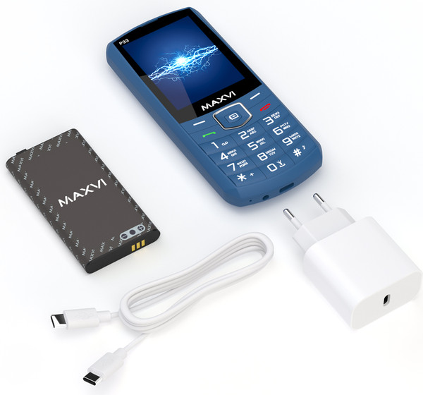 Изображение товара Мобильный телефон Maxvi P33 (маренго)