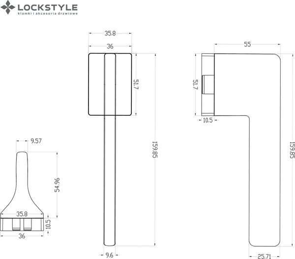 Изображение товара Ручка дверная Lockstyle Topaz MPR NBM (матовый никель)
