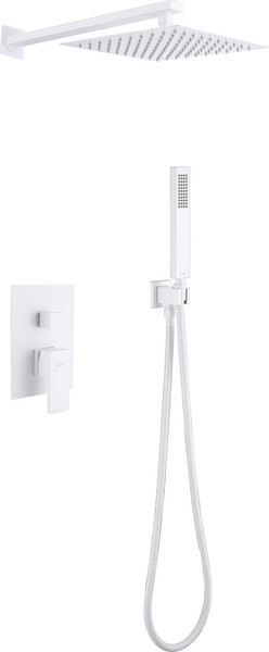 Изображение товара Душевая система со смесителем Abber Daheim AF8219W (белый матовый)