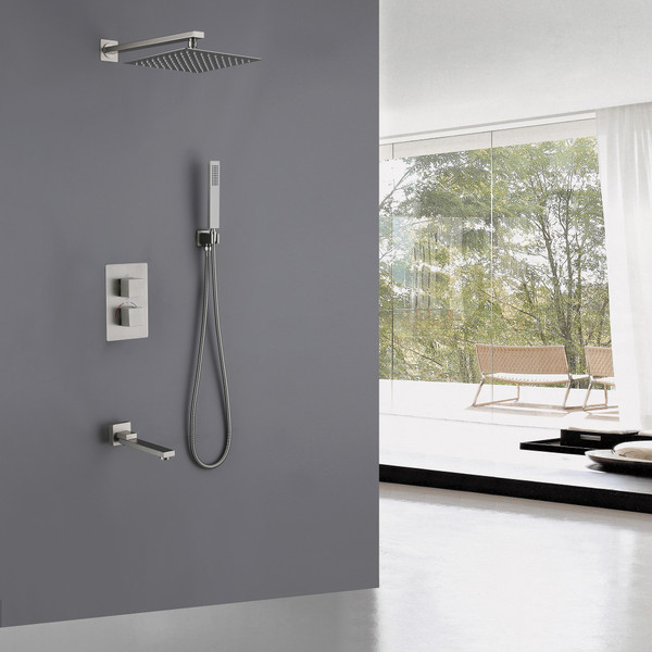 Изображение товара Душевая система со смесителем Abber Daheim AF8250SP (сатин)