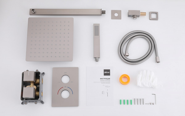 Изображение товара Душевая система со смесителем Abber Daheim AF8251SP (сатин)