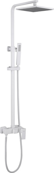 Изображение товара Душевая система со смесителем Abber Daheim AF8216WL (белый матовый)