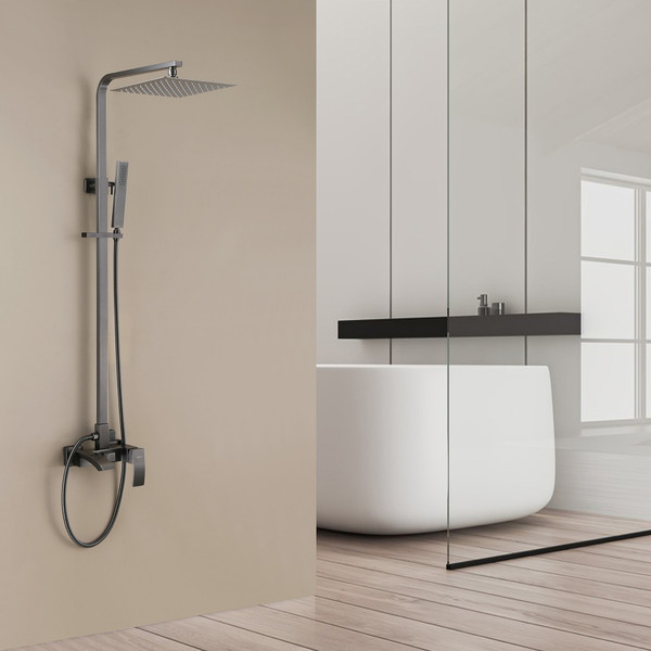 Изображение товара Душевая система со смесителем Abber Wasserfall AF8616NGL (никель)