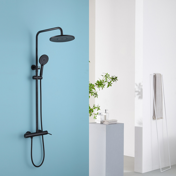 Изображение товара Душевая система со смесителем Abber Emotion AF8816BL (черный матовый)