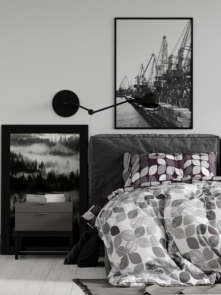 Изображение товара Комплект постельного белья Реноме Евро Жемчужная коллекция Игра цвета 70040-1 (бязь)