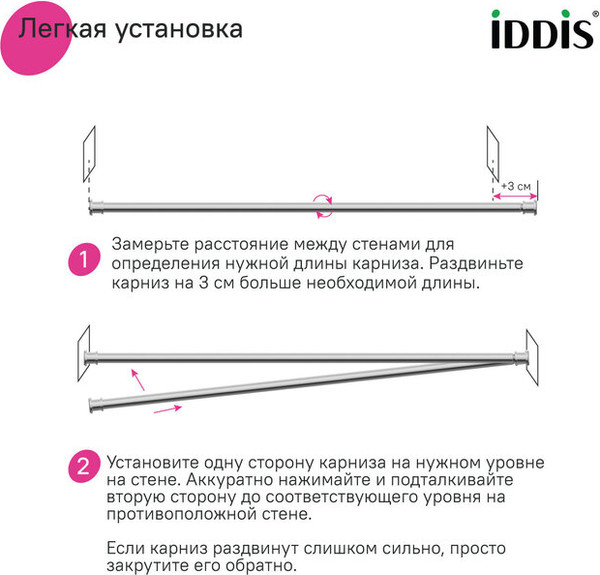 Изображение товара Карниз для ванны IDDIS Elegante RSC0120i14
