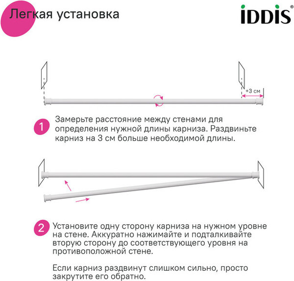 Изображение товара Карниз для ванны IDDIS Elegante RSW0120i14