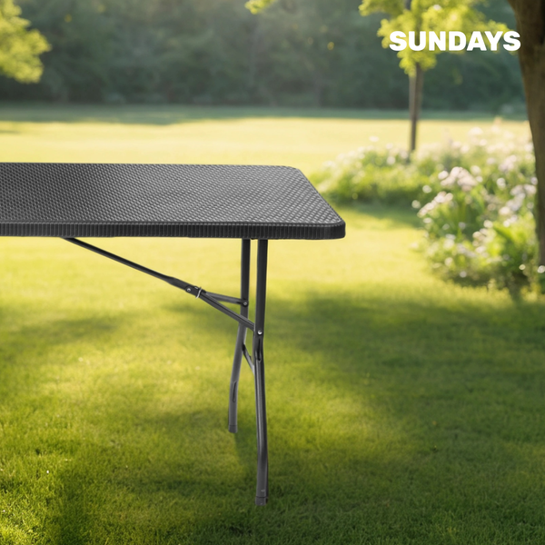 Изображение товара Стол складной Sundays AC-Z180R-2 180х74х74 (коричневый, чемодан)