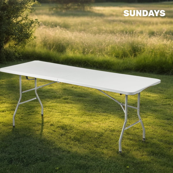 Изображение товара Стол складной Sundays AC-Z180A 180х70х74 (белый, чемодан)