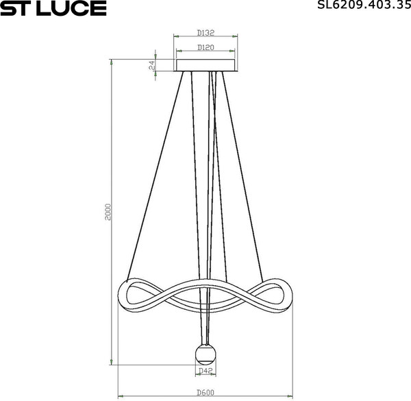 Изображение товара Потолочный светильник ST Luce SL6209.403.35
