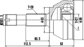 Изображение товара ШРУС Dynamatrix DCV810010