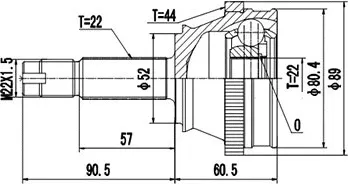Изображение товара ШРУС Dynamatrix DCV817020
