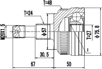 Изображение товара ШРУС Dynamatrix DCV835003