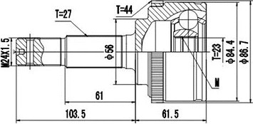 Изображение товара ШРУС Dynamatrix DCV841142
