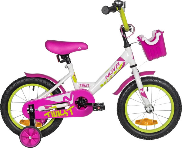 Изображение товара Детский велосипед Novatrack Twist 14 / 141TWIST.WT5 (белый, разобранный, в коробке)