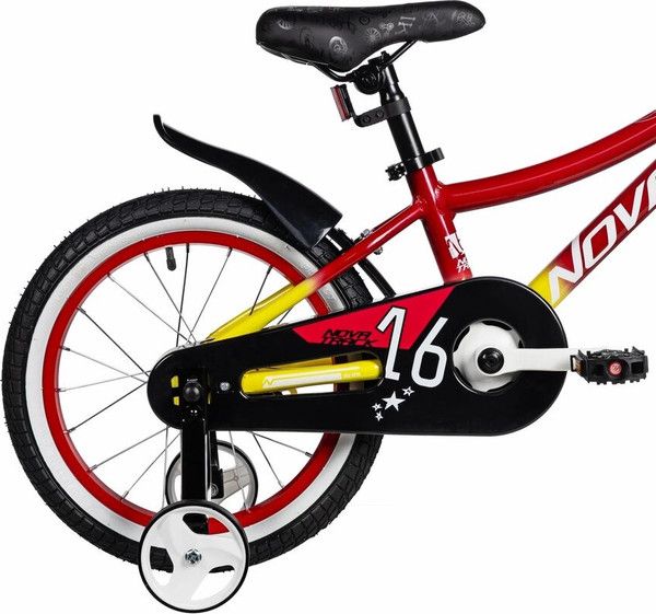 Изображение товара Детский велосипед Novatrack Katrina 16 / 167AKATRINA1V.YRD5 (красный/желтый, разобранный, в коробке)