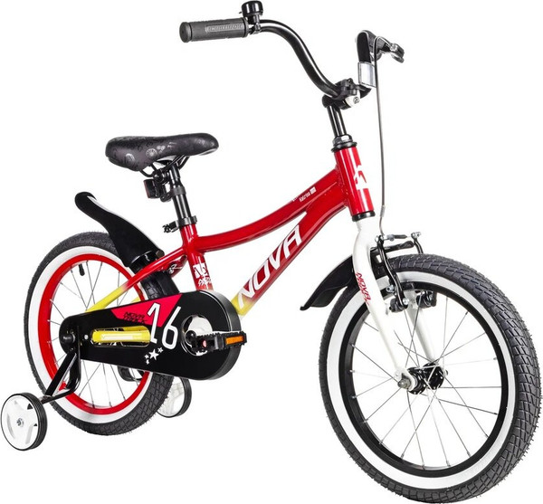 Изображение товара Детский велосипед Novatrack Katrina 16 / 167AKATRINA1V.YRD5 (красный/желтый, разобранный, в коробке)