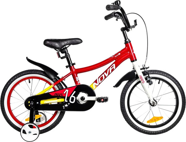 Изображение товара Детский велосипед Novatrack Katrina 16 / 167AKATRINA1V.YRD5 (красный/желтый, разобранный, в коробке)