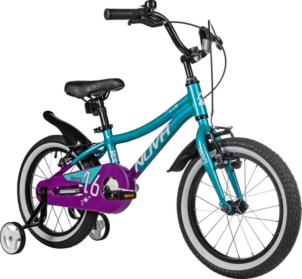 Изображение товара Детский велосипед Novatrack Katrina 16 / 167AKATRINAV.VGN5 (зеленый/фиолетовый, разобранный, в коробке)