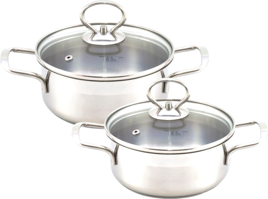 Изображение товара Набор кастрюль Кухар Крокус Классика (2л, 3л)