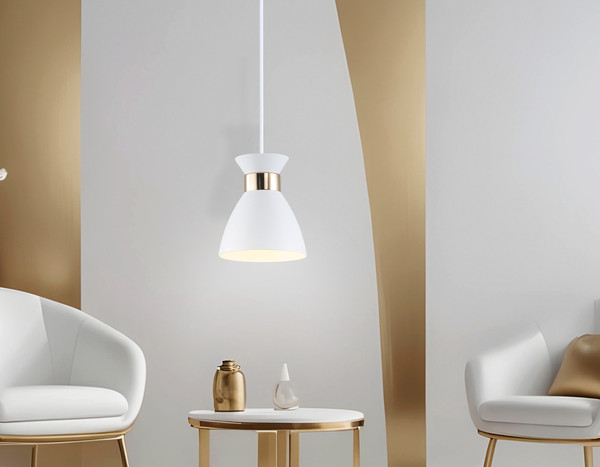 Изображение товара Потолочный светильник Ambrella TR8465 WH/FGD (белый/золото)
