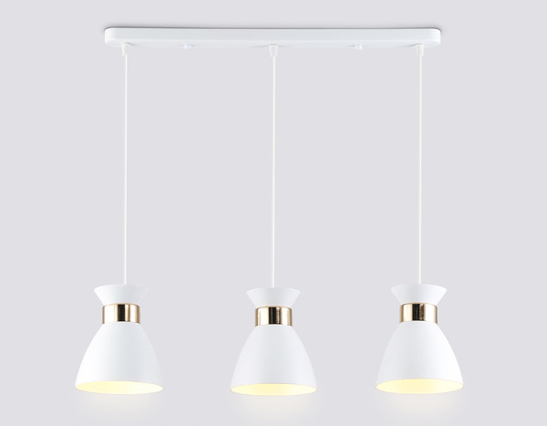 Изображение товара Люстра Ambrella TR8466/3 WH/FGD (белый/золото)