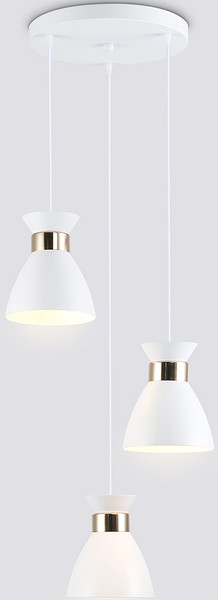 Изображение товара Люстра Ambrella TR8467/3 WH/FGD (белый/золото)
