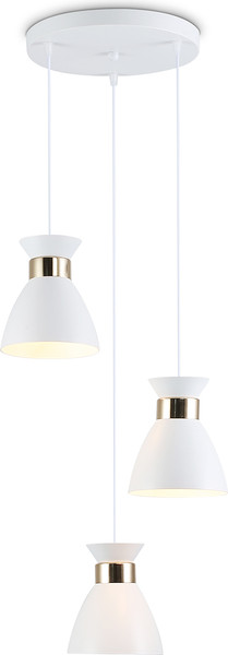 Изображение товара Люстра Ambrella TR8467/3 WH/FGD (белый/золото)