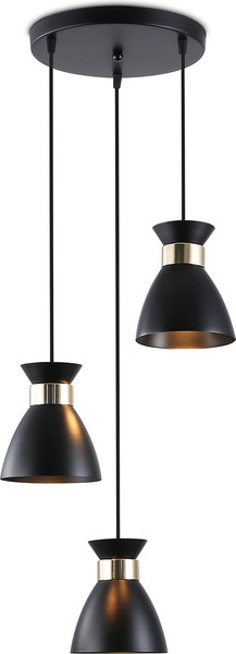 Изображение товара Люстра Ambrella TR8469/3 BK/FGD (черный/золото)