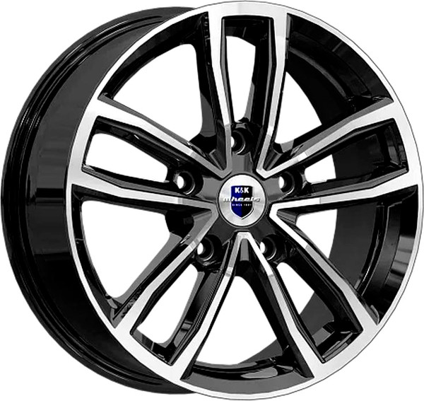 Изображение товара Литой диск K&K Каланг (КС1086) 17x6.5" 5x112мм DIA 66.6мм ET 43мм Алмаз черный